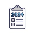 2024 SMART Goals Vector graphic -ÃÂ various Smart goal keywords